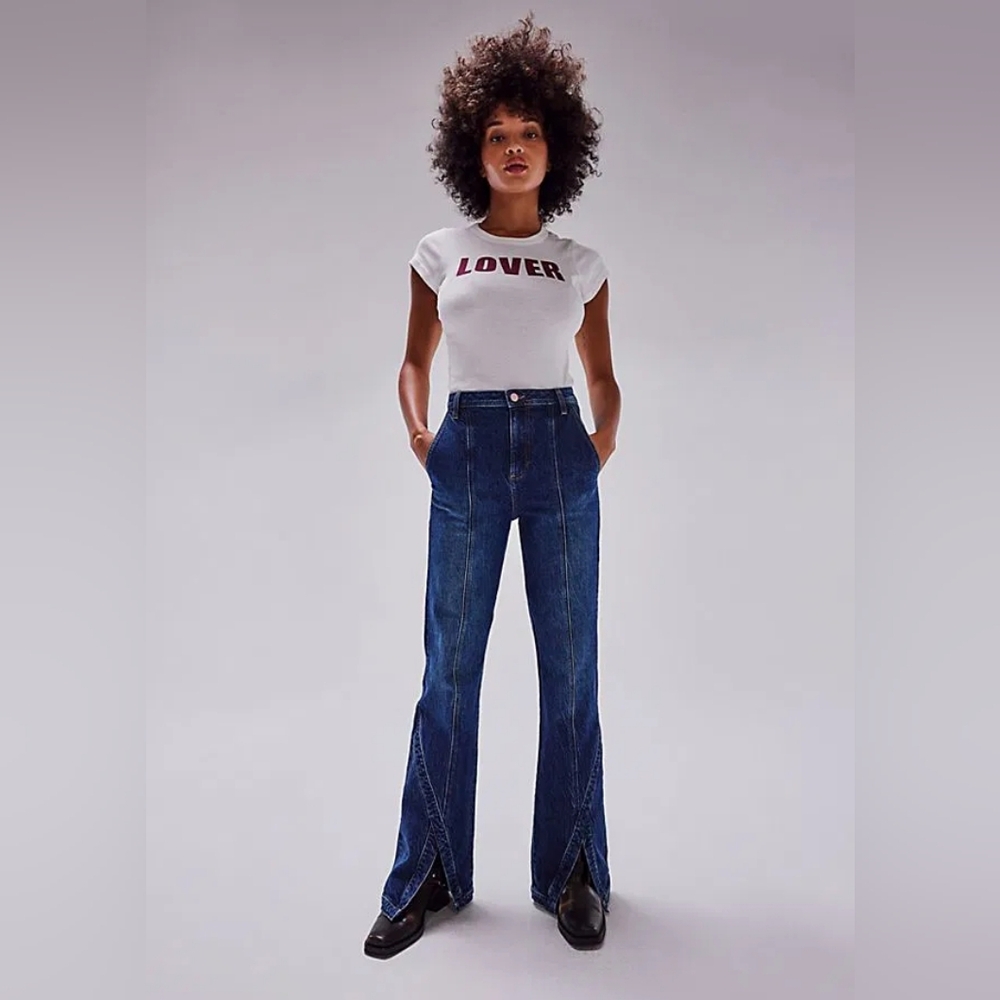 Free People We The Free Mona Crvy Flare Jeans 28